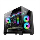 PC POWER ICELAND BK Casing With 6 FANS and 650W PSU