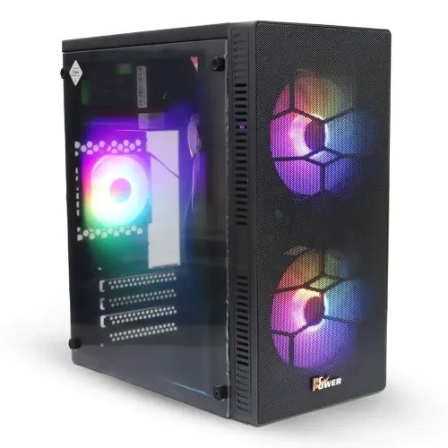  PC Power PP-X2603 BK Web Mesh mAtx Casing With Power Supply